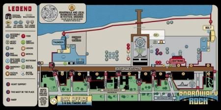 Event layout for Boardwalk Rock