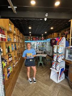 Inside the Angler's Hook and Reel Liquor store