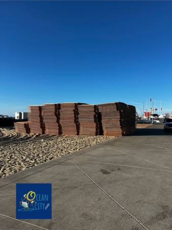 beach decking breakdown after event