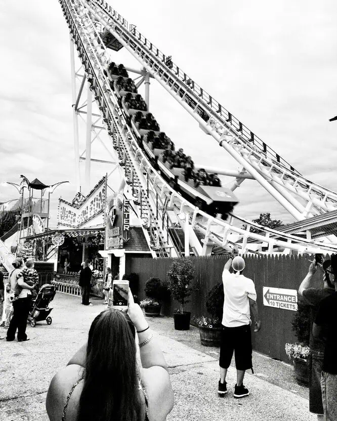 Photo Contest runner-up - Black and White Roller Coaster, Ocean City