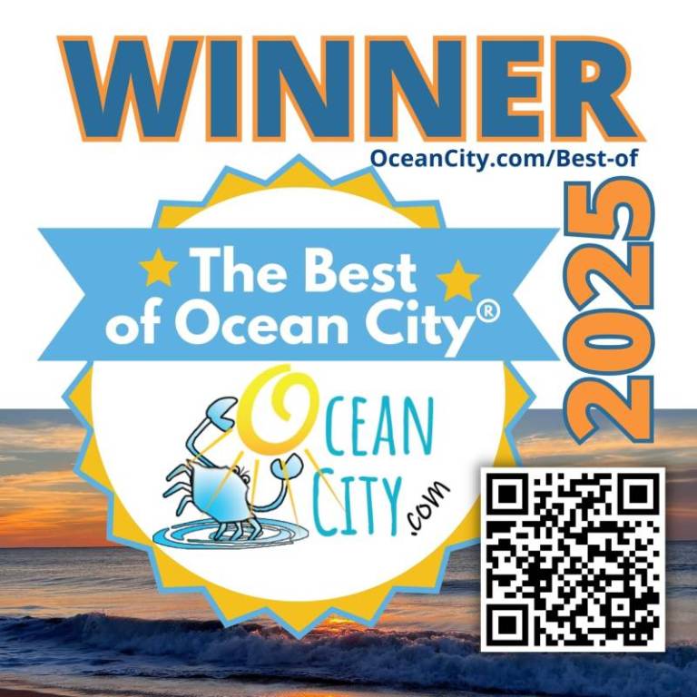 2025 winner sticker The BEST of OCEAN CITY®