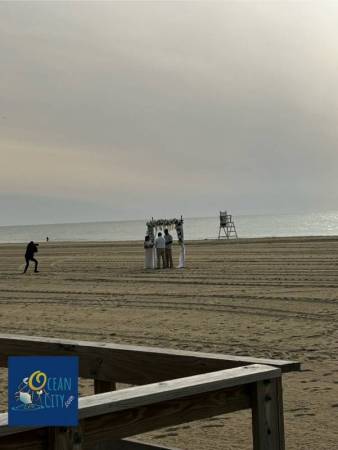 Beach wedding in Ocean City