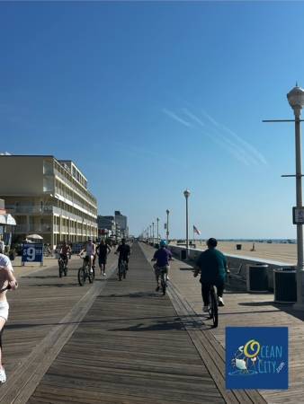 Biking on the boards