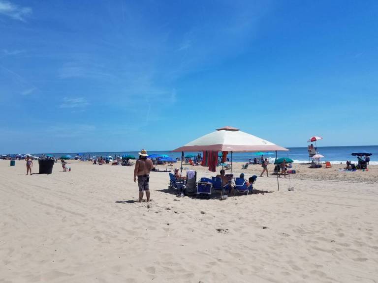 Canopy on beach ocean city md