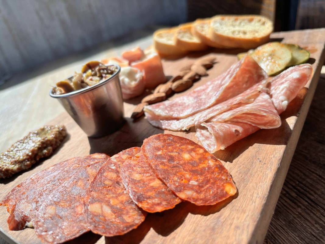 charcuterie board at dry 85