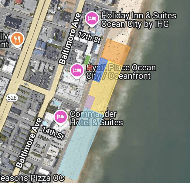 viewing locations for oc air show from the beach