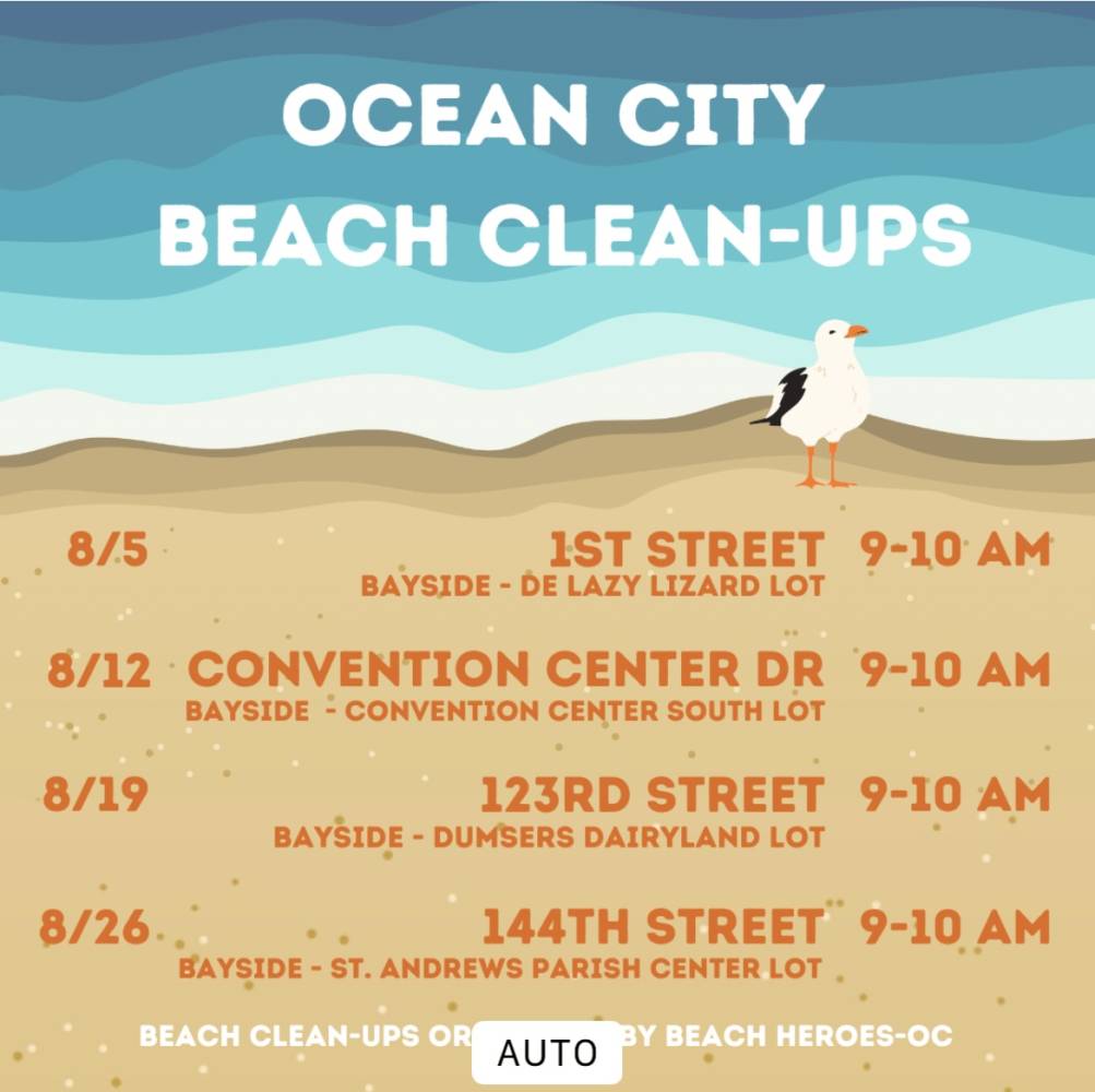 August Cleanup schedule