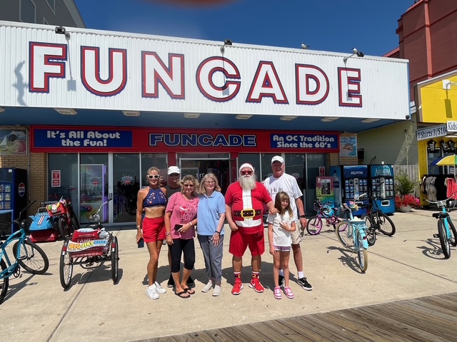 Christmas in July bike ride