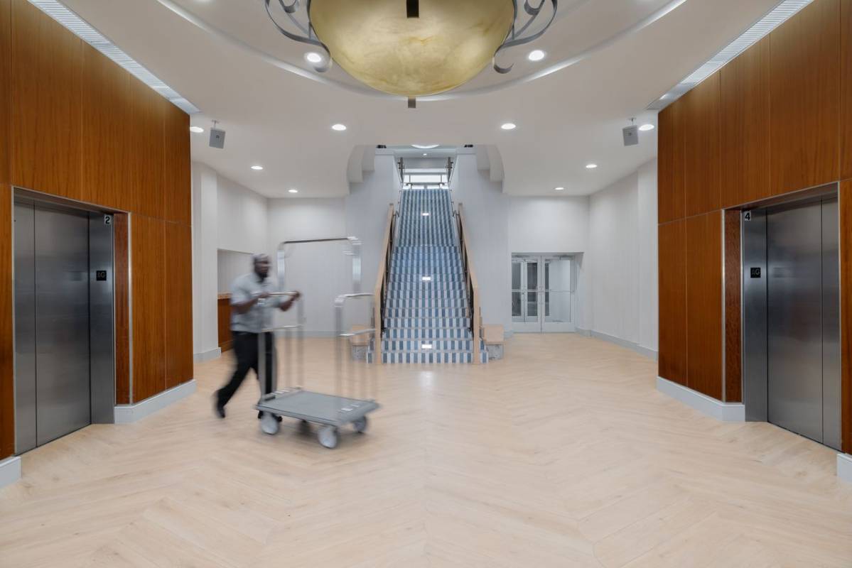 Hilton Hotel renovated lobby in Ocean City Md