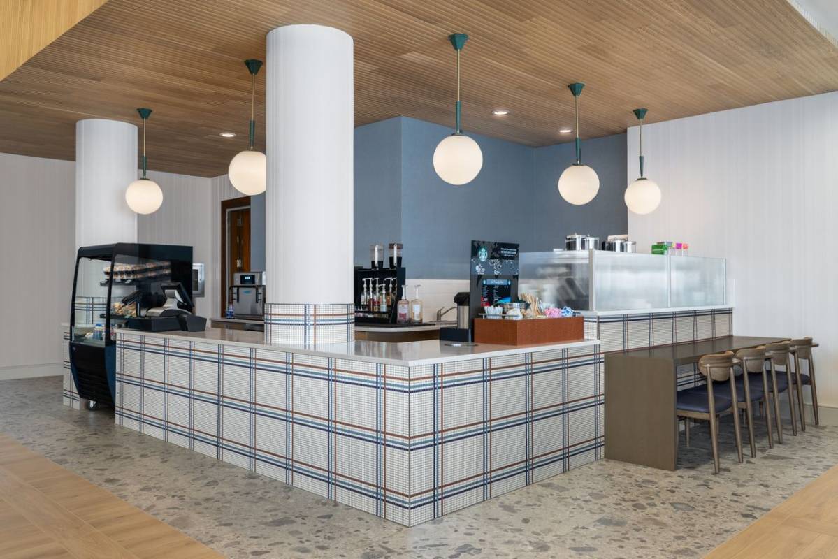 Hilton Hotel renovated lobby in Ocean City Md