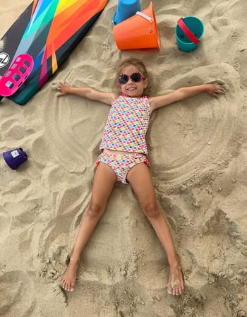 photo Friday Karen Weber Making “sand angels”