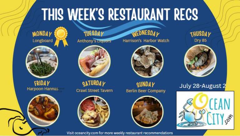 Ocean City, Maryland: This Weeks Weekly Restaurant Recommendations for Late July