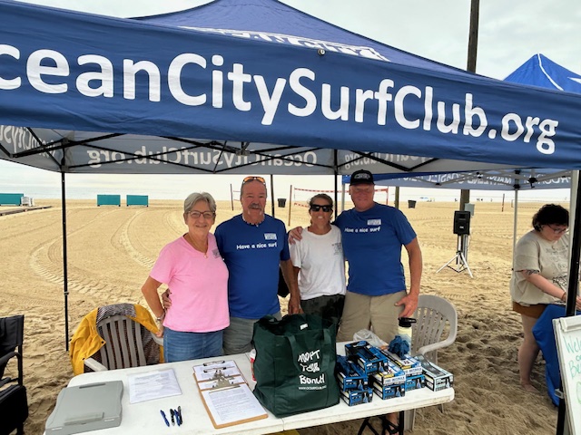 Ocean City Surf Club at community cleanup event