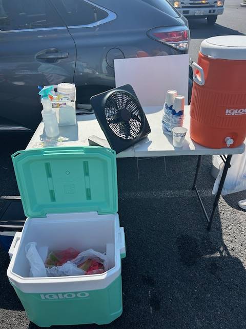 Provided refreshments at clean up event