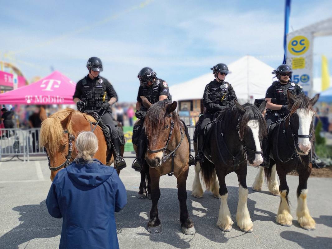 photo friday Ron Peeples Mounted Ocean City police at the opening of SpringFest 2025.