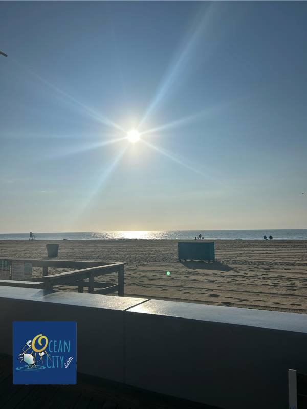 Sunrise over the beach