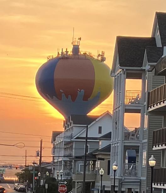Photo friday water tower sunset