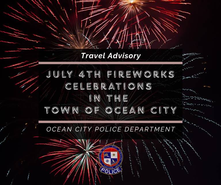 ocean city July 4 fireworks advisory