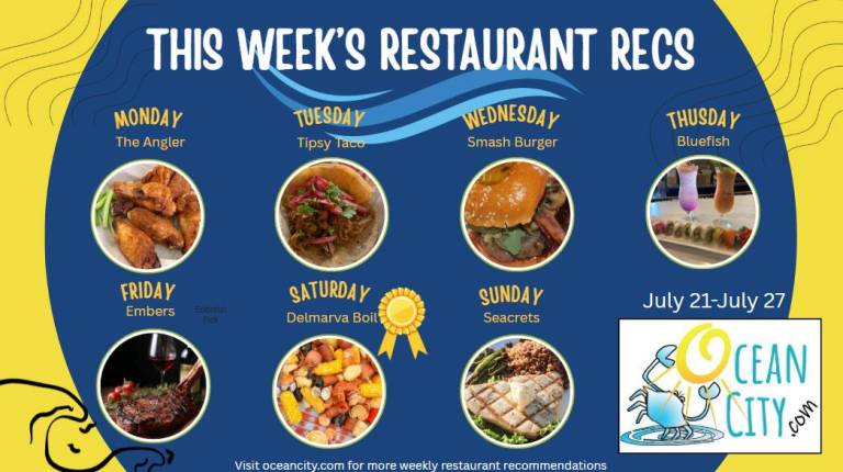 This Week’s Restaurant Pick’s in Ocean City, Maryland
