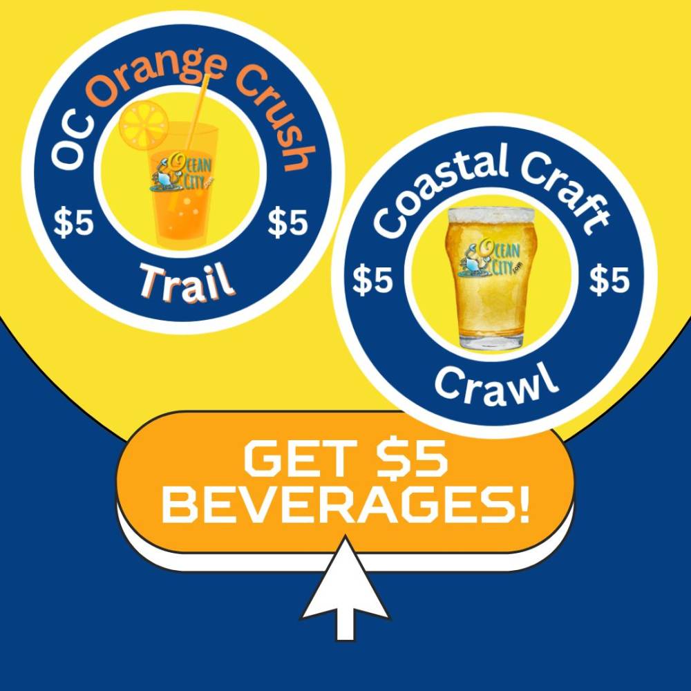 ocean city orange crush trail and coastal craft crawl - 5 dollar beverages