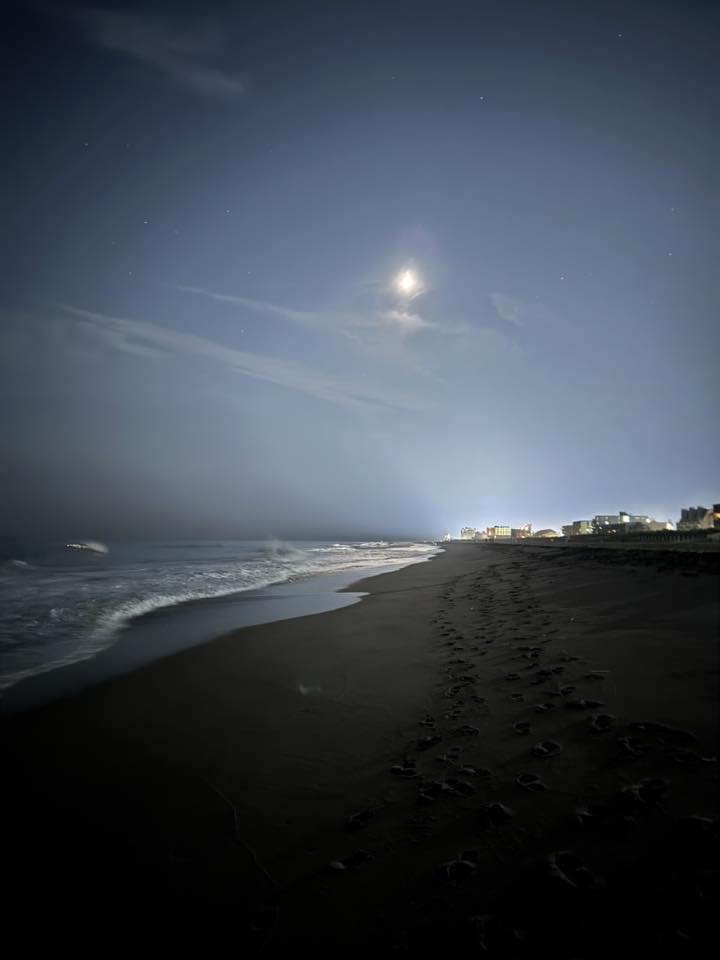 Photo Friday Amy Ferri McAfee Full Moon over the beach at 79th Street