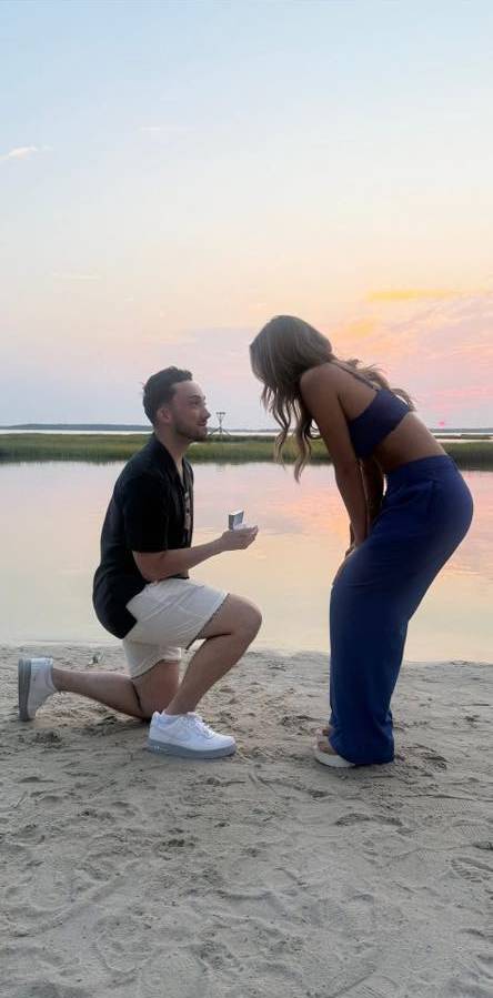 photo Friday Camille DeMatteo I got engaged while the sun set at Saltwater 75