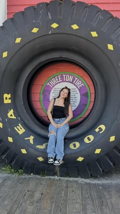Photo Friday Janice Foreman Ever year we take pictures in the big tire, started when she was a baby now she 16 my grandaughter is growing up so fast ❤️