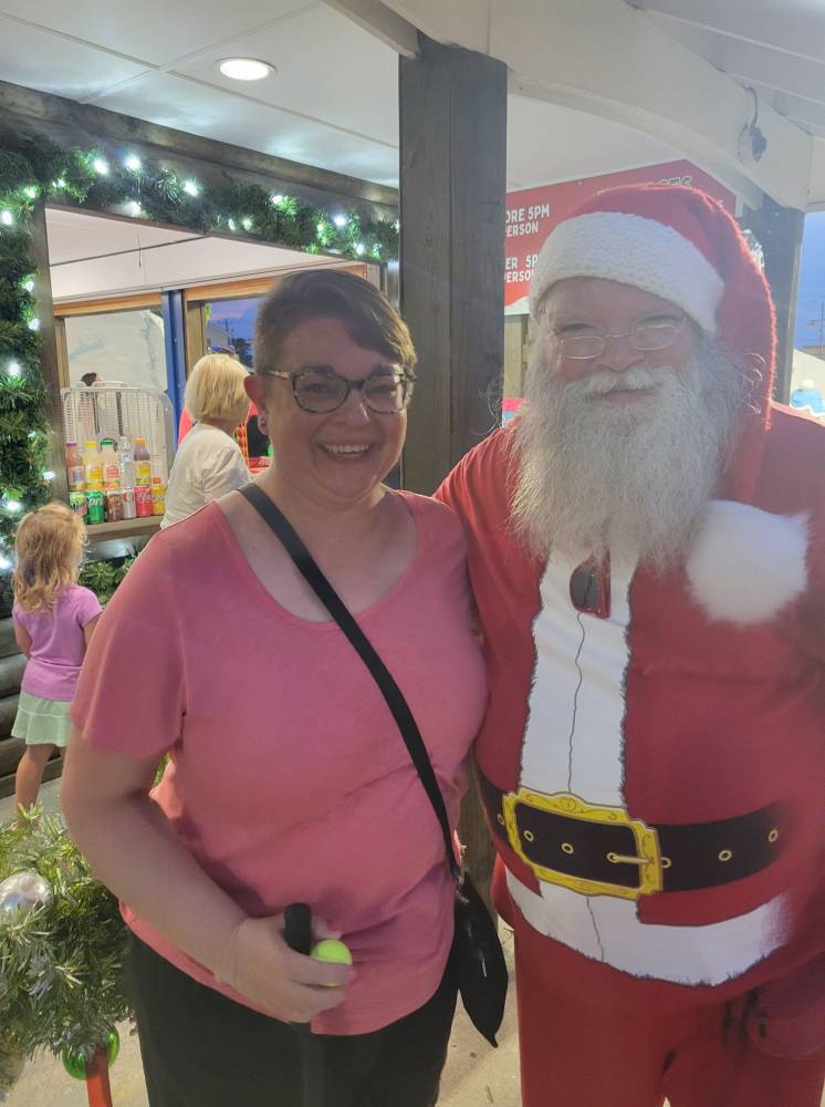 photo Friday Jen Reed Meeting OC Santa at St Nick's mini golf. Awesome place!