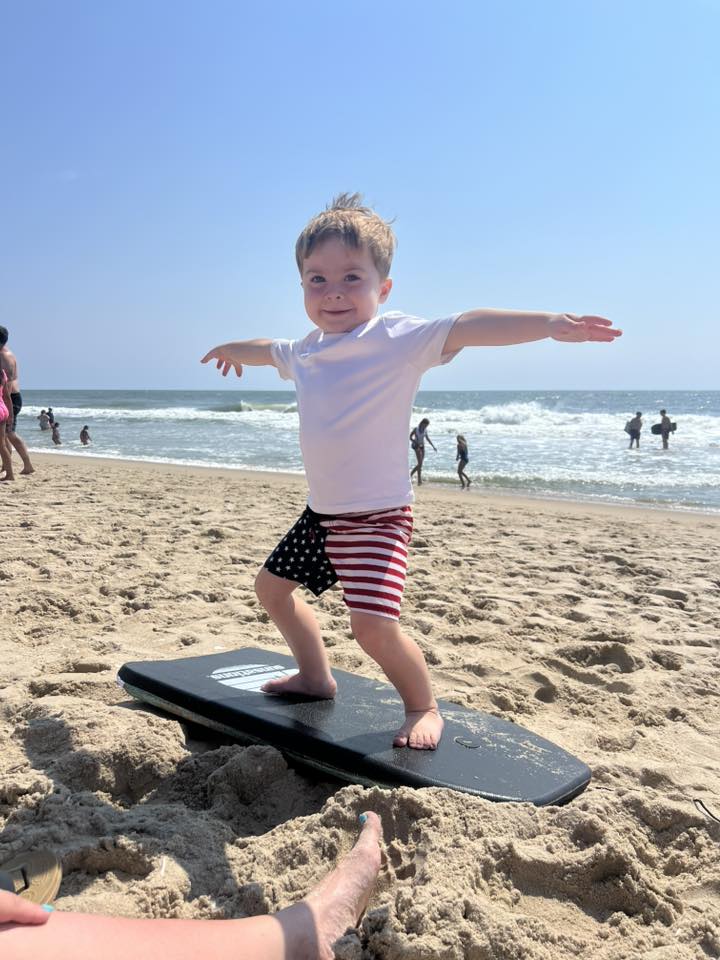 Photo Friday Jenn Gonder Wesley practicing his skills on the beach!