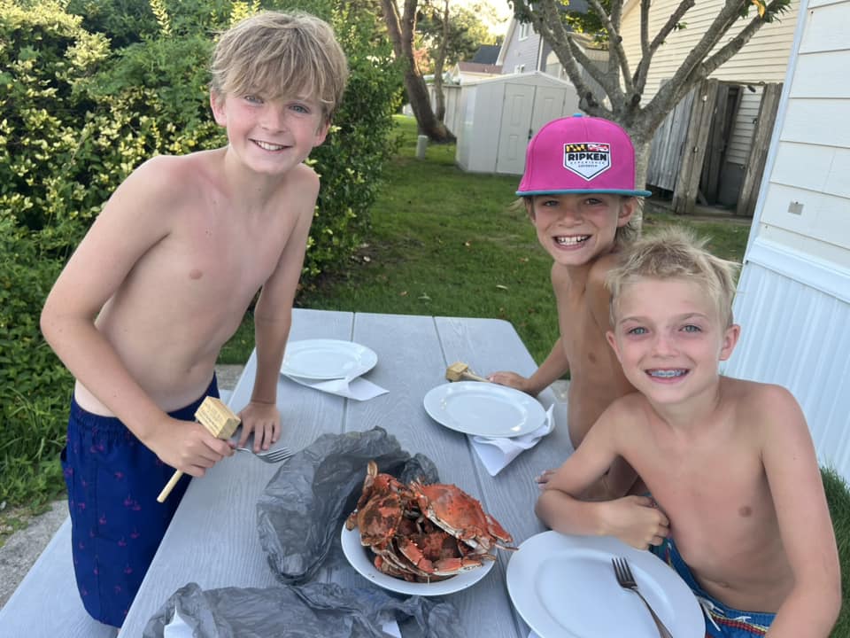 photo Friday Melissa Fedor Hausmann Enjoying the crabs they caught!!