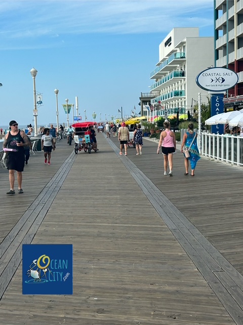 Morning boardwalk view