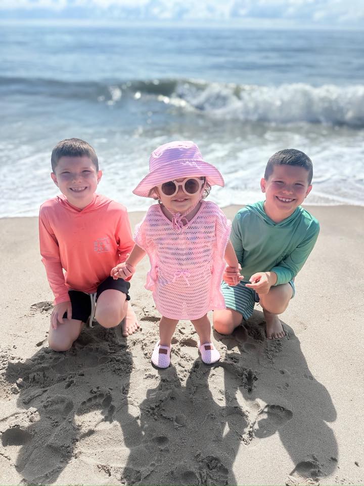Photo Friday Stephanie N Bill Dicken Best vacation with the 3 grands. They love the ocean!