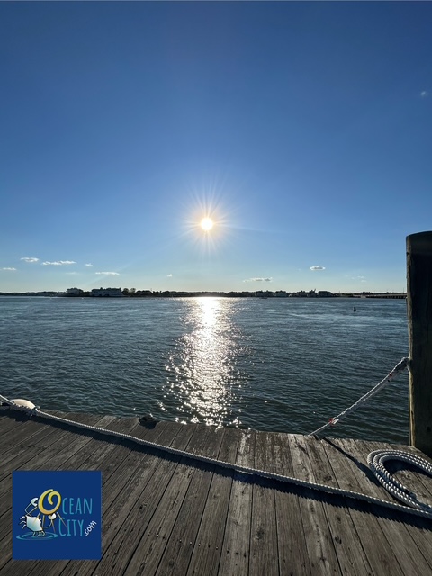 bayside early sun setting