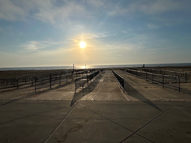 Bike racks prior to Oceans Calling event