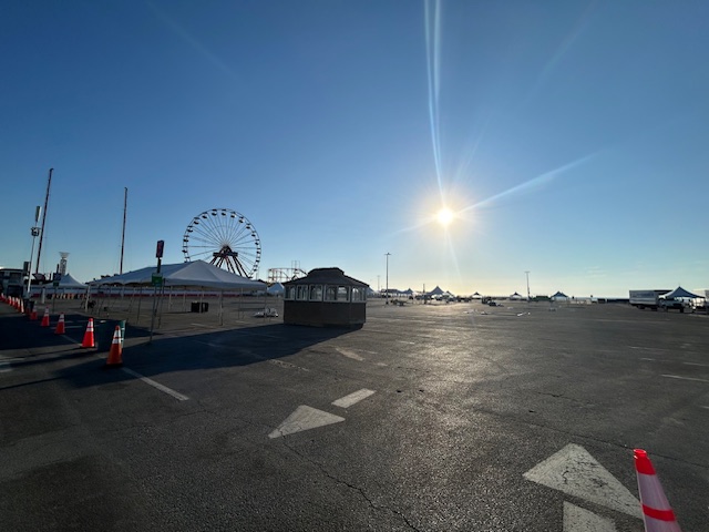 Wine At The Beach event set up