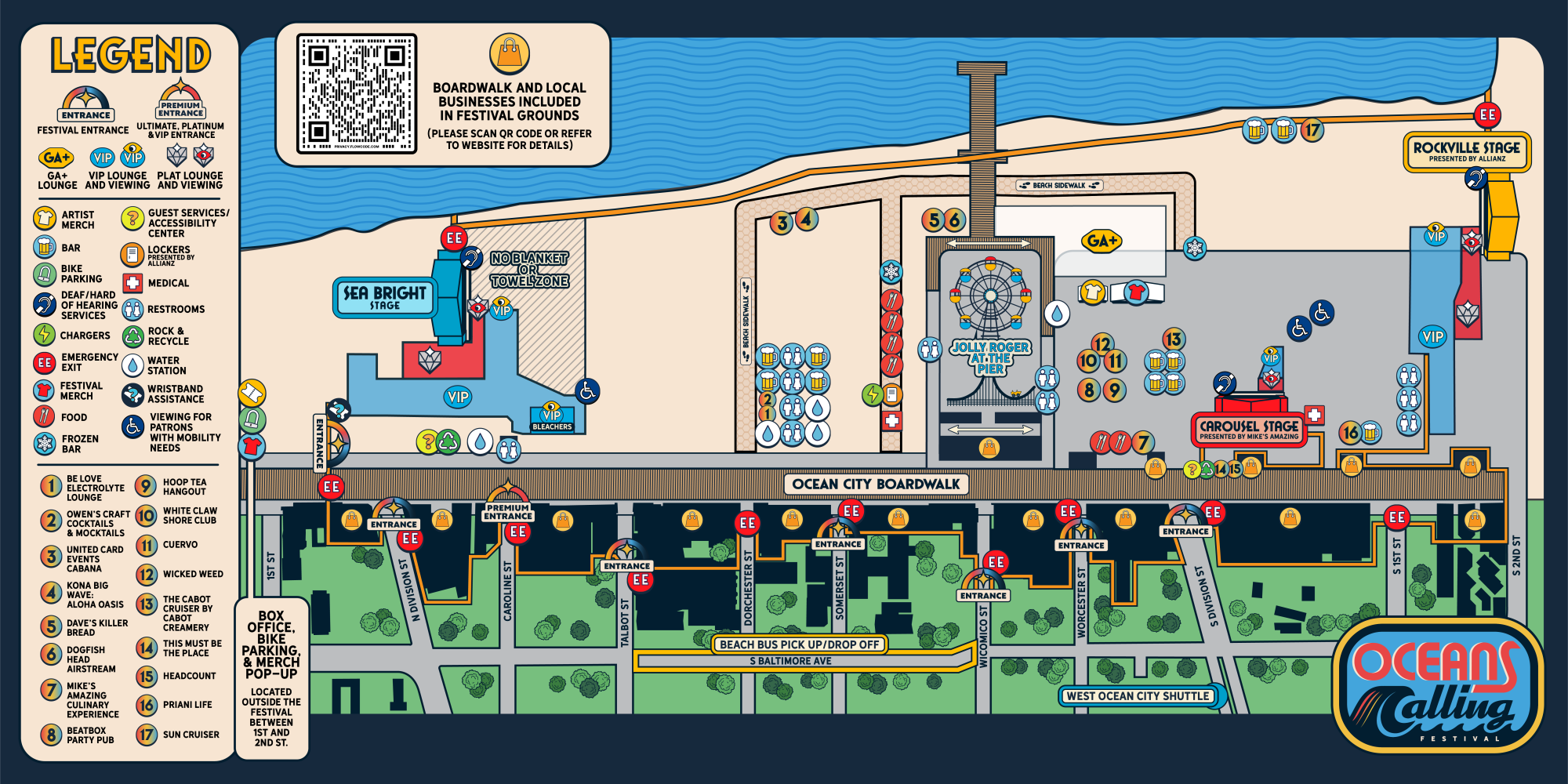 oceans calling festival map 2025