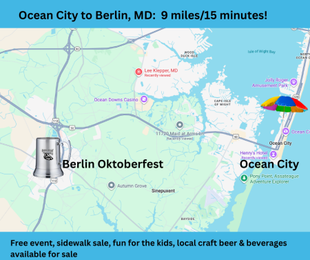 Berlin Oktoberfest map from ocean city