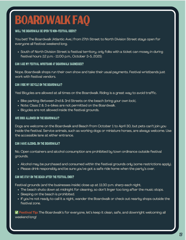 Country Calling 2025 - Boardwalk FAQs