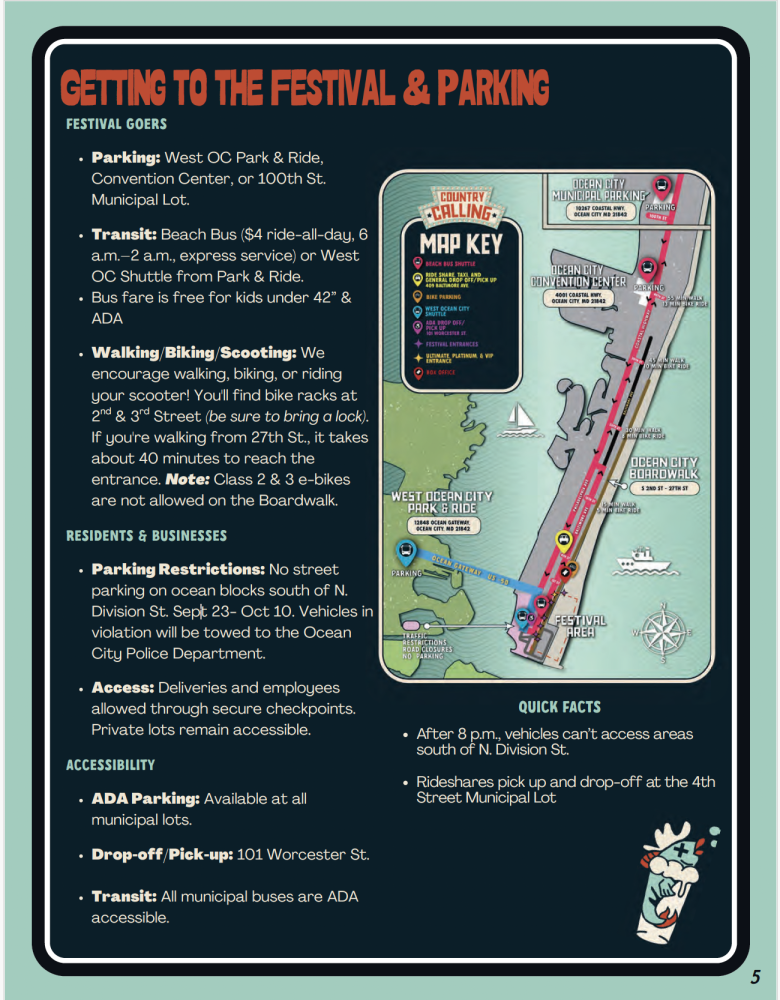 Country Calling 2025 - Getting to the Festival and Parking