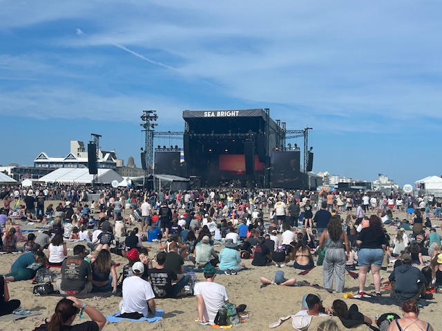 Sea Bright stage as seen from afar