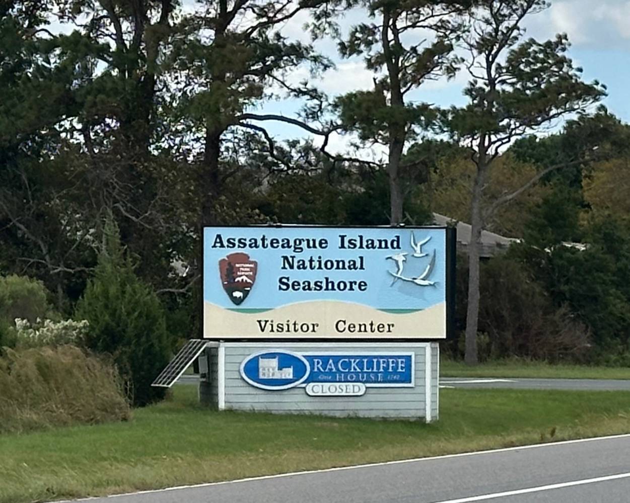assateague island national seashore sign
