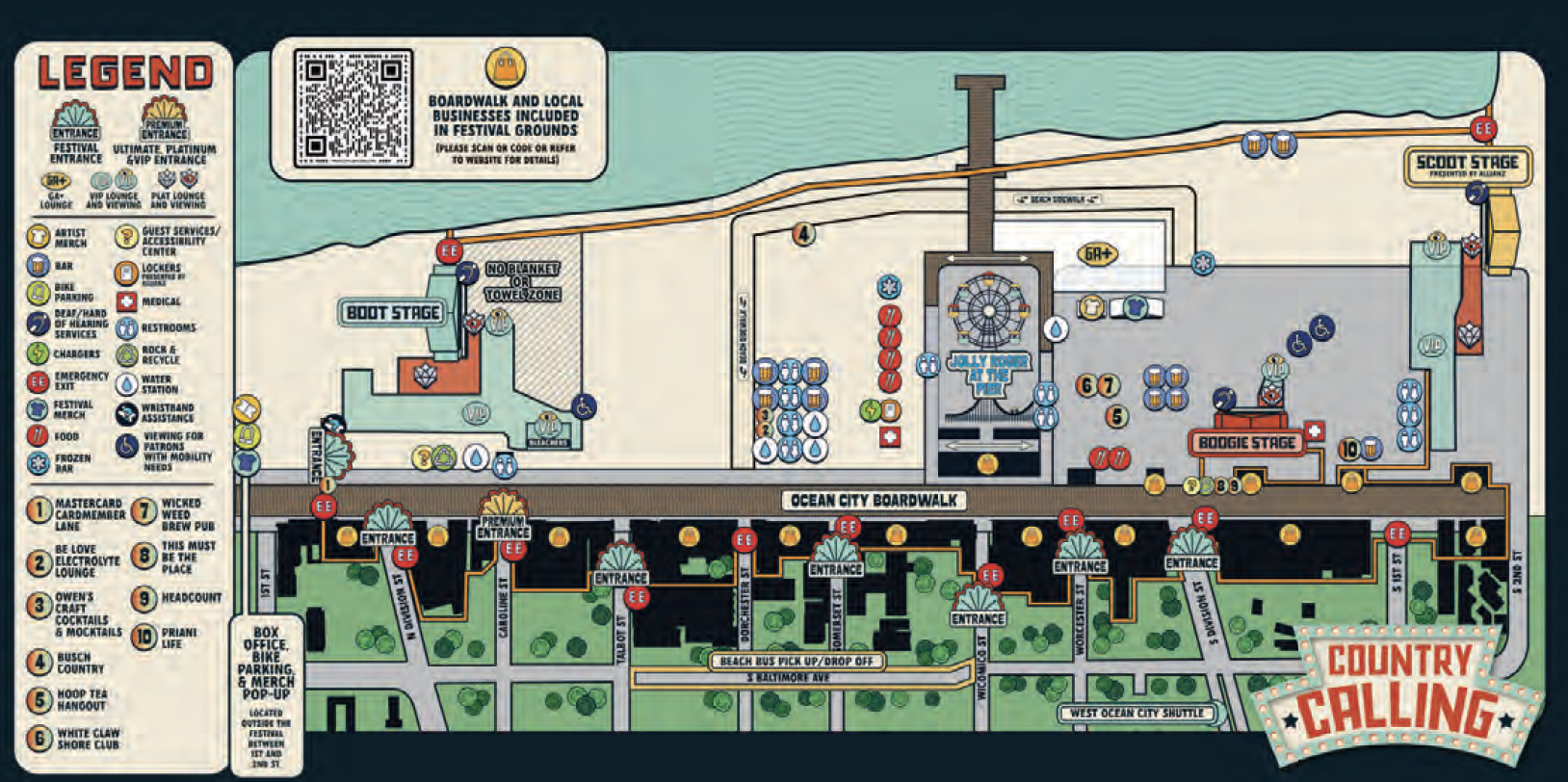 country calling 2025 festival map