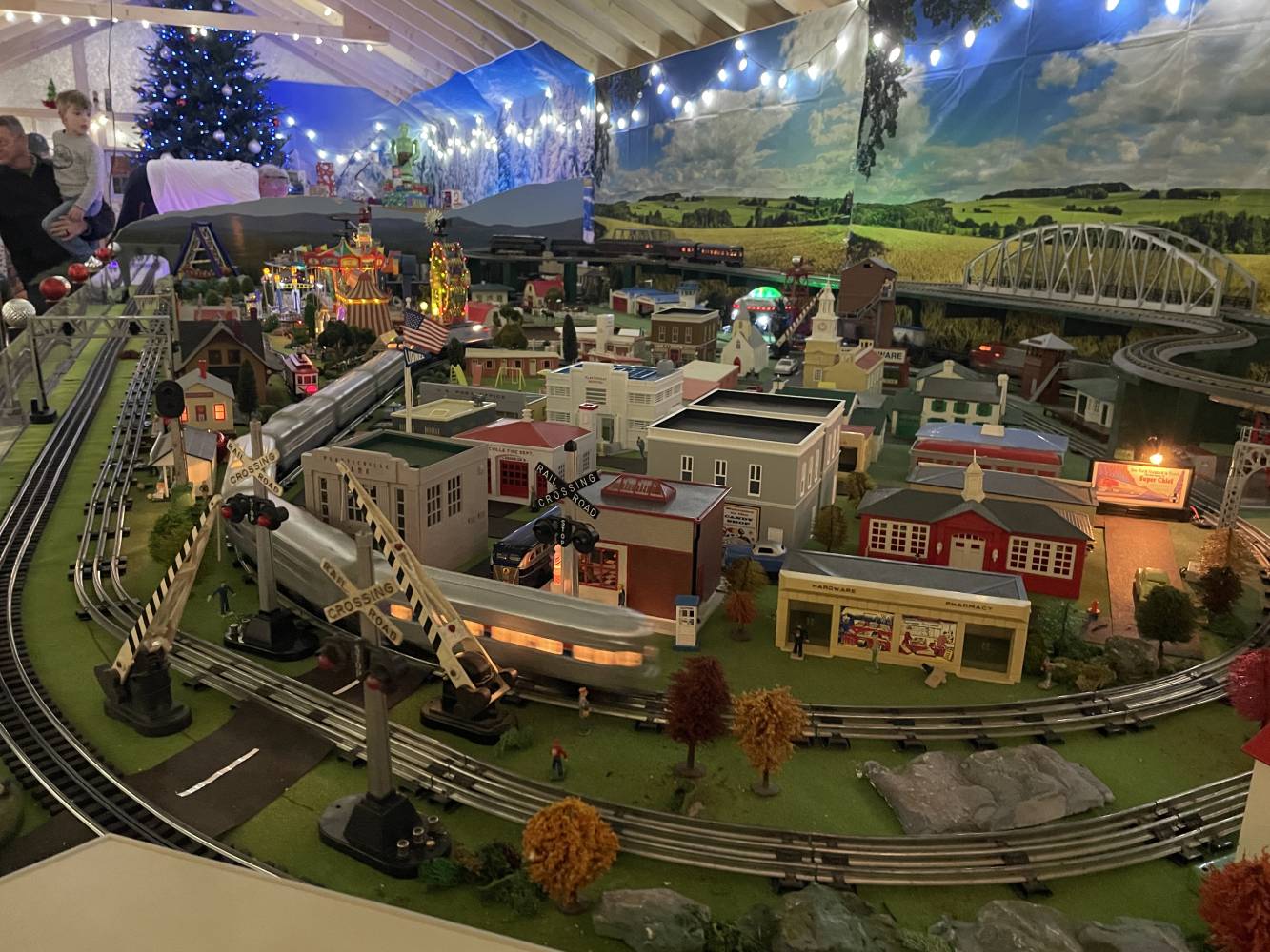 Train Garden for the first time inside Winterfest of Lights at Northside Park
