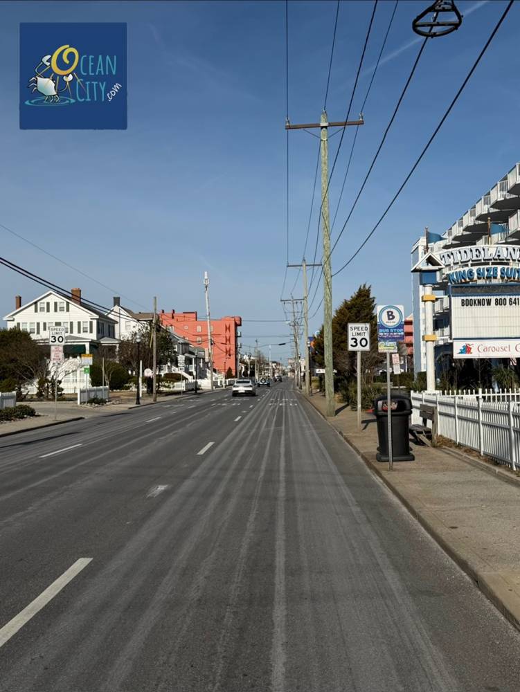 Brine treated Baltimore Avenue