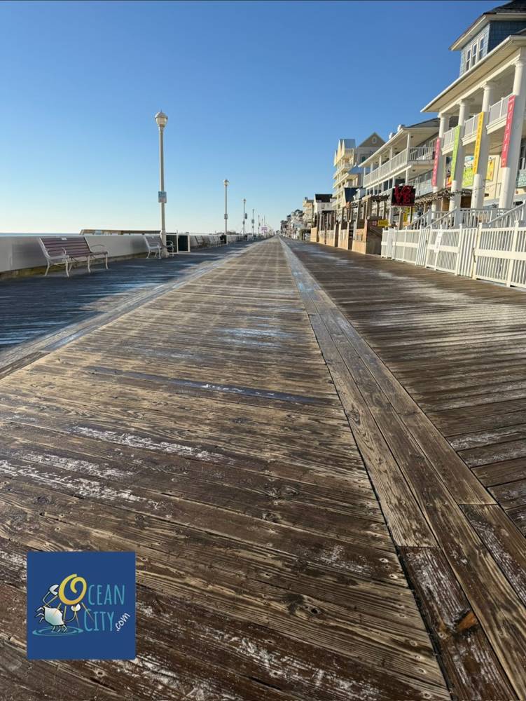 Frozen boardwalk