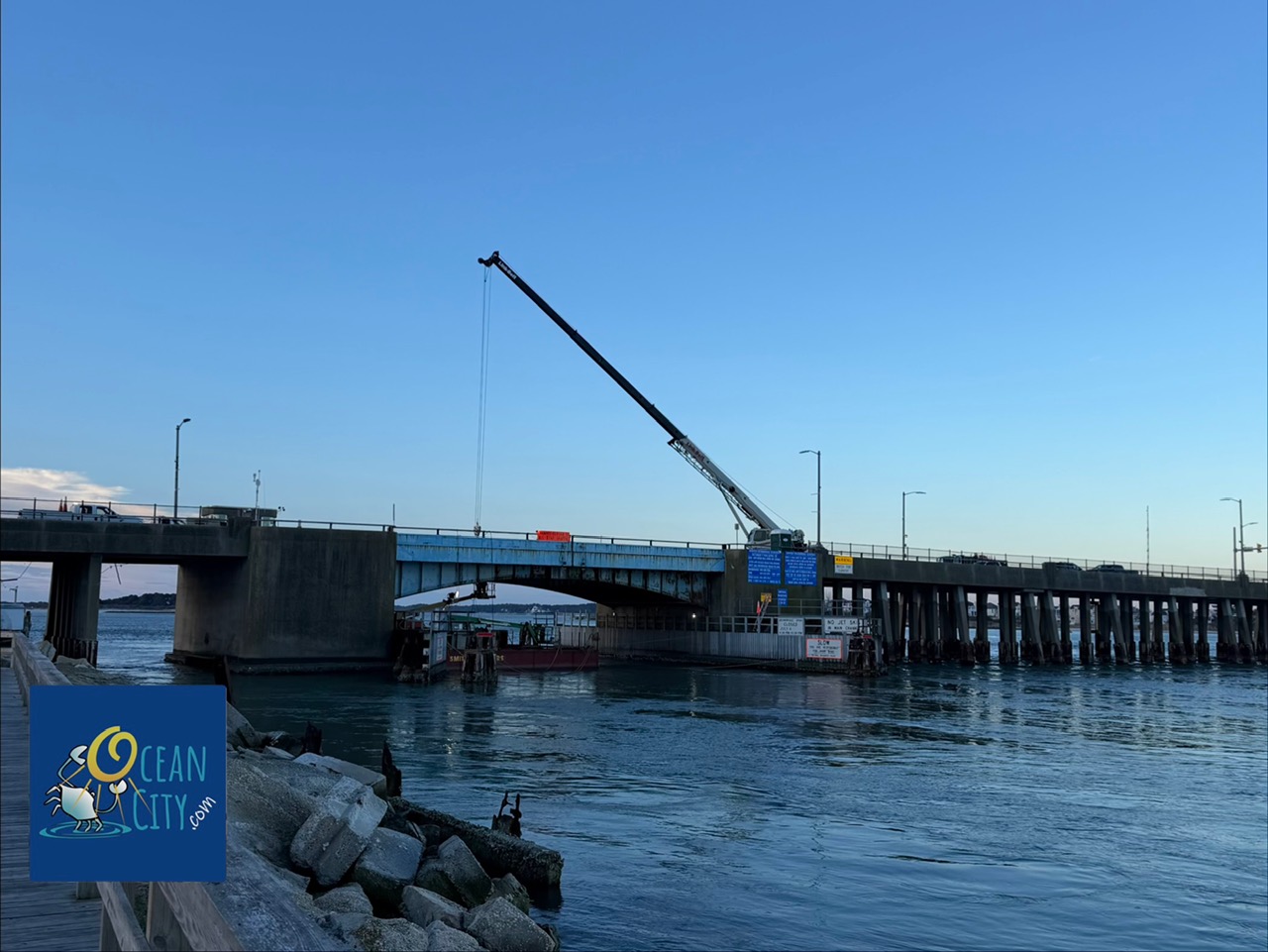 Repair work on Route 50 bridge