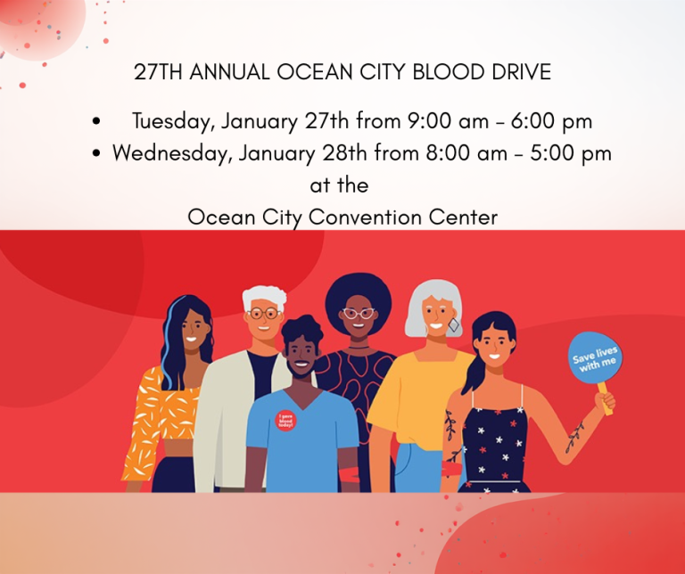 BLOOD BANK OF DELMARVA TO HOST 27TH ANNUAL OCEAN CITY BLOOD DRIVE