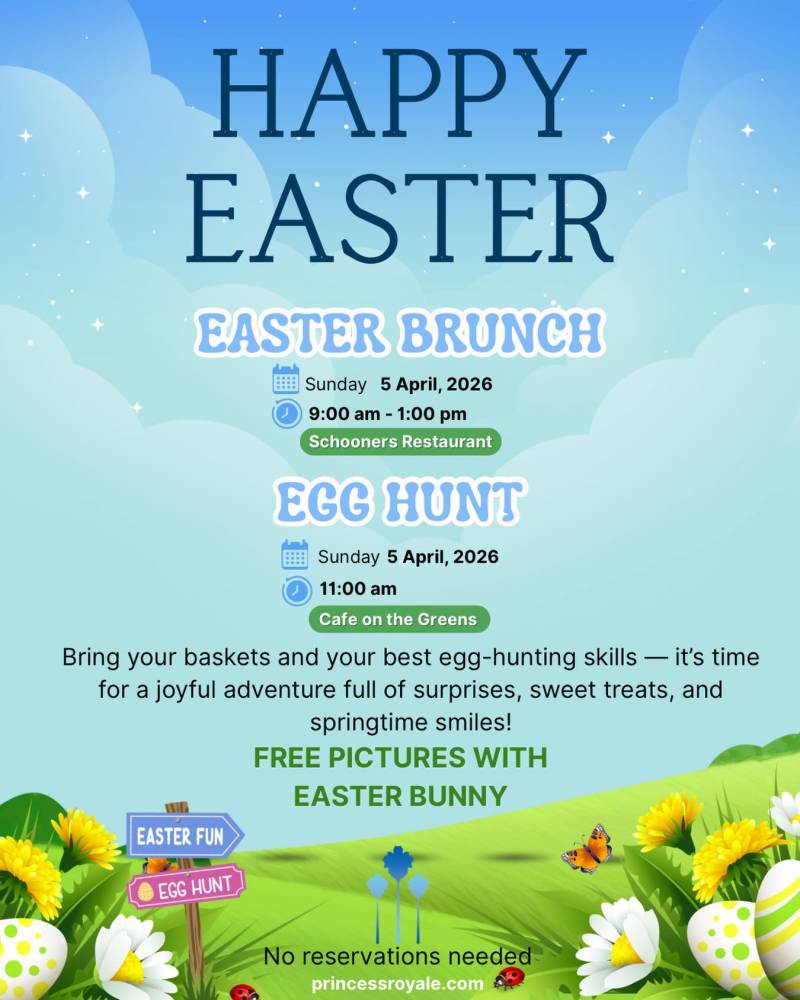 Easter brunch and Easter egg hunt at Princess Royale Ocean City Md