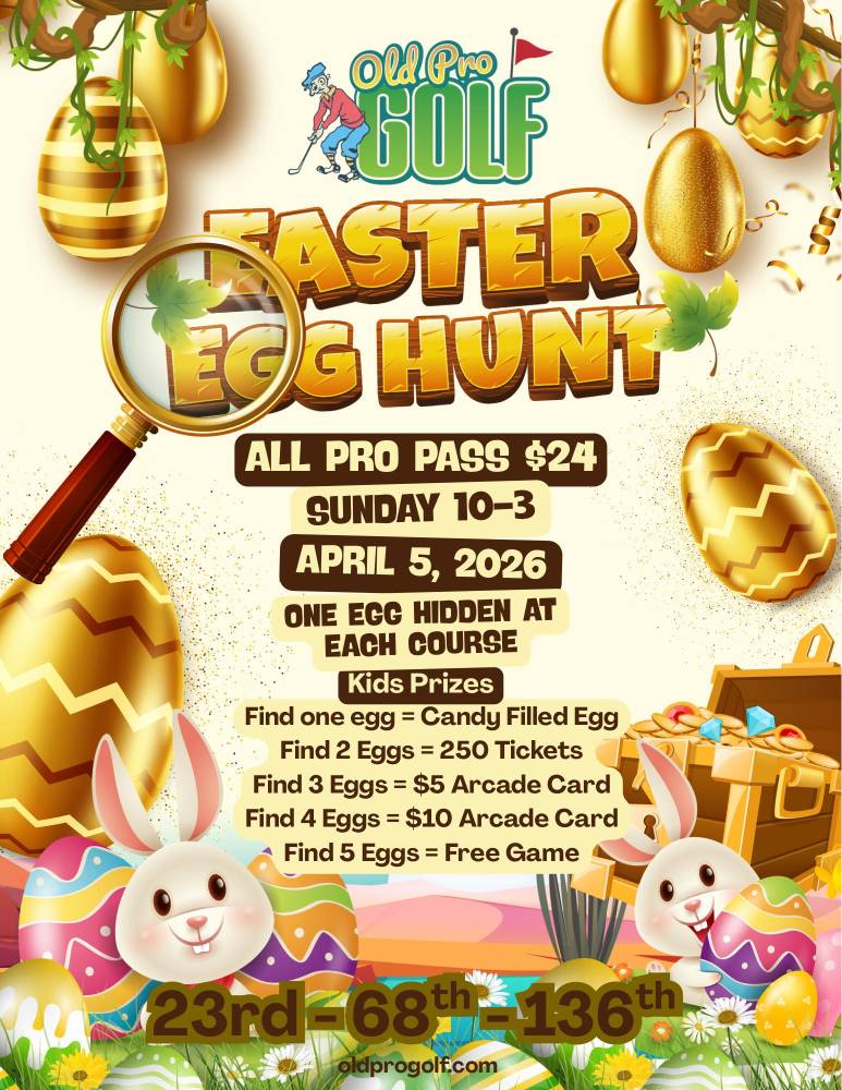 Easter deals at Old Pro Golf in Ocean City Md