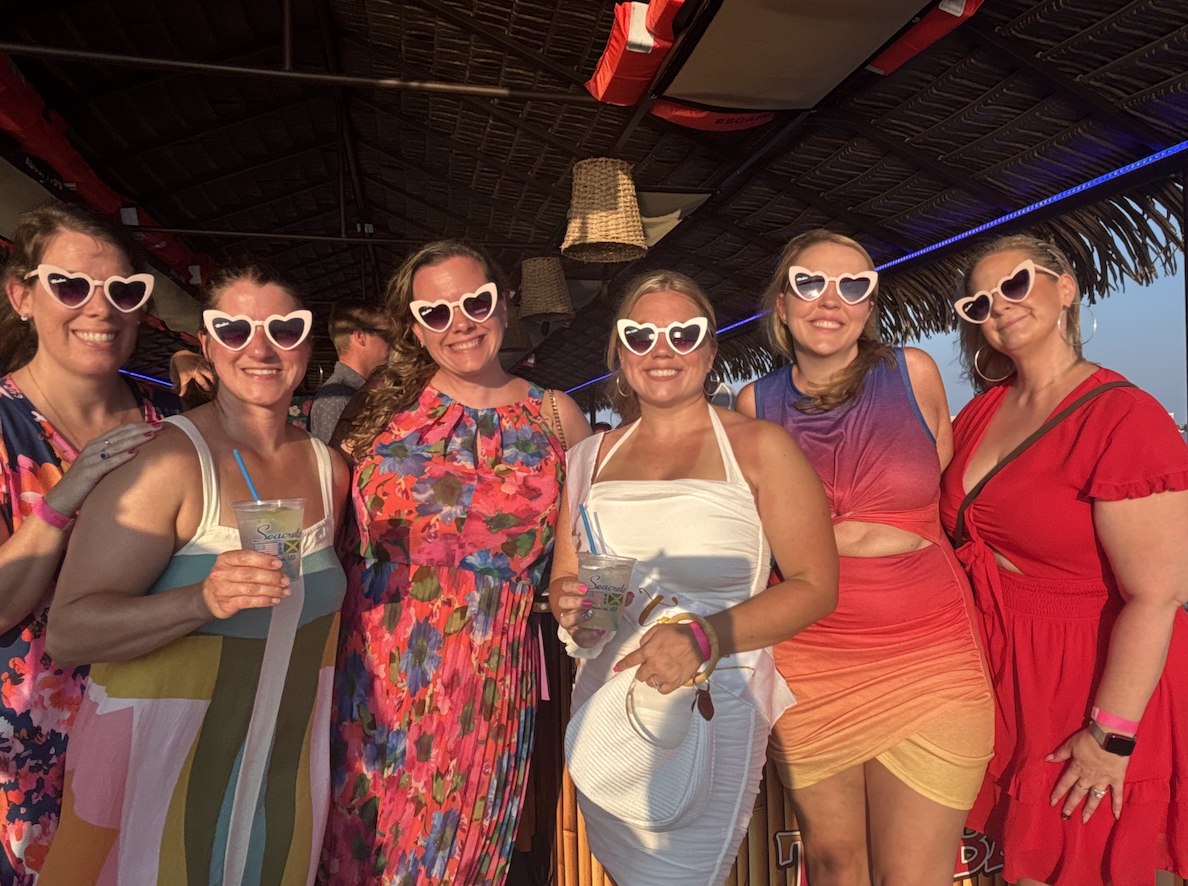 Group of ladies enjoying the Seacrets Cruises, Ocean City Md